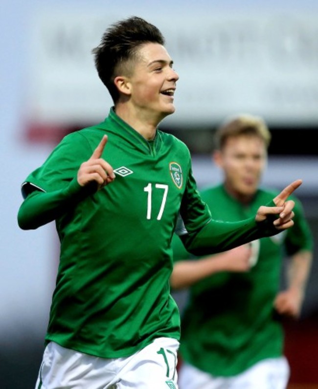 Jack Grealish celebrates scoring