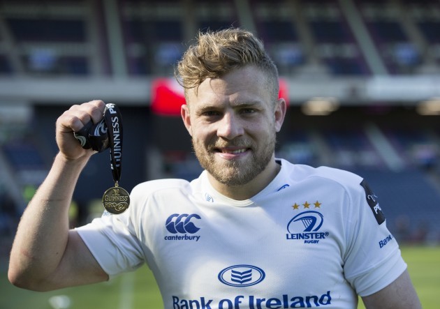 Ian Madigan with the Man of the Match award after the game