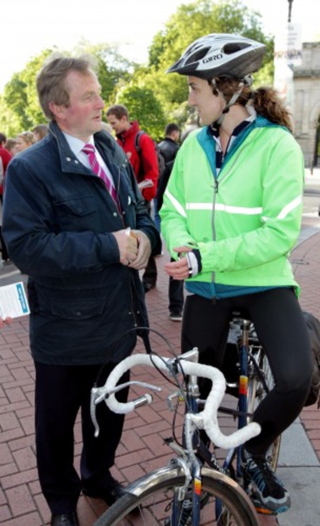 An Taoiseach Enda Kenny TD pictured talk