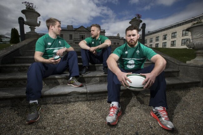 Luke Fitzgerald, Ian Madigan and Sean O'Brien