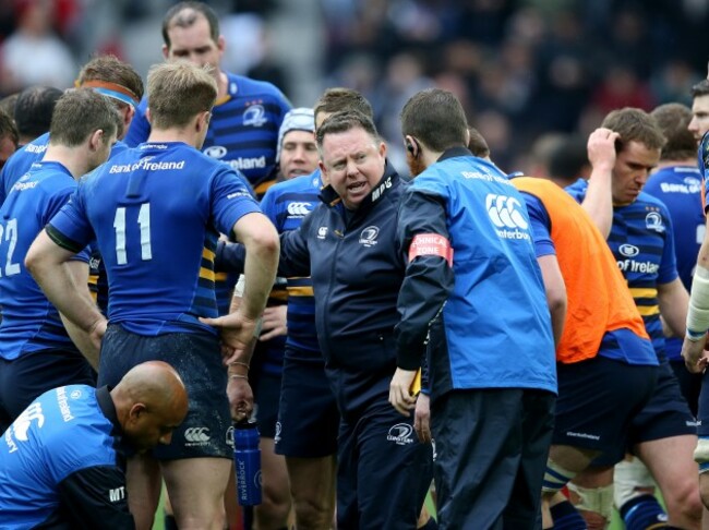 LeinsterÕs Head Coach Matt O'Connor