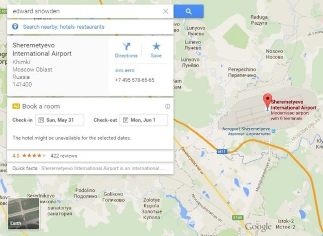 Google Maps Snowden