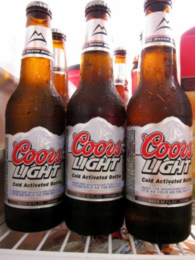 Coors Light in Fridge