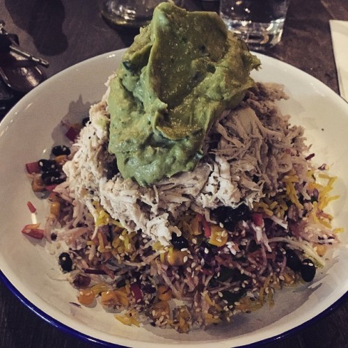 Mexican vegan salad at staple foods #Dublin #ireland #staplefoods #templebar #salad #slaw #chicken #lunch #tasty