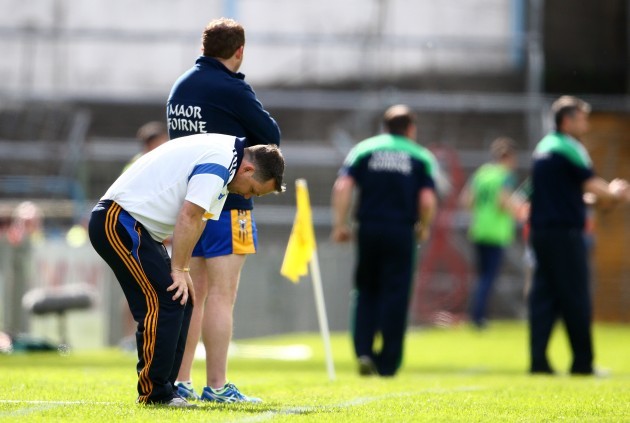 A dejected manager Davy Fitzgerald
