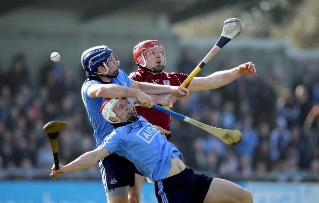 Cian O'Callaghan and Conal Keaney with Joe Canning
