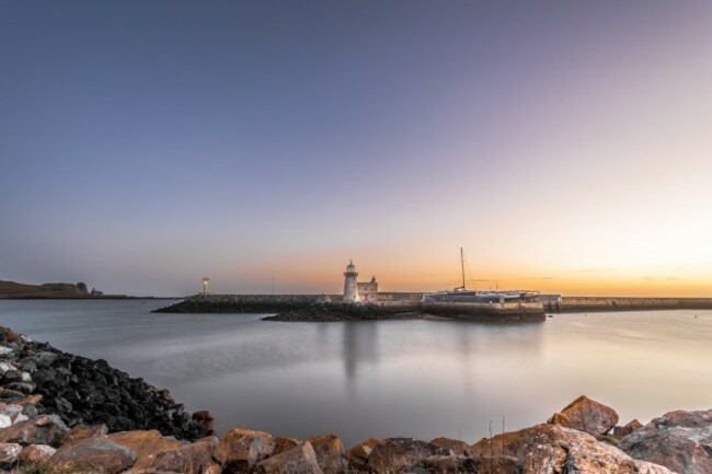 Sunrise at the Howth lighthouse, Dublin, Ireland