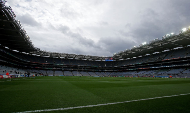 A general view of an empty Croke Park