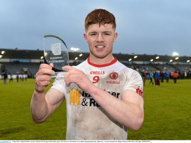 EirGrid Man of the Match at Tipperary v Tyrone - EirGrid GAA All-Ireland U21 Football Championship Final