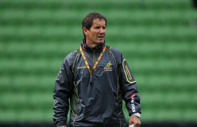 Australia Wallabies Head Coach Robbie Deans during the training