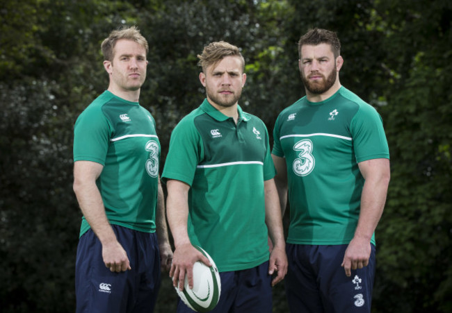 Luke Fitzgerald, Ian Madigan and Sean O'Brien