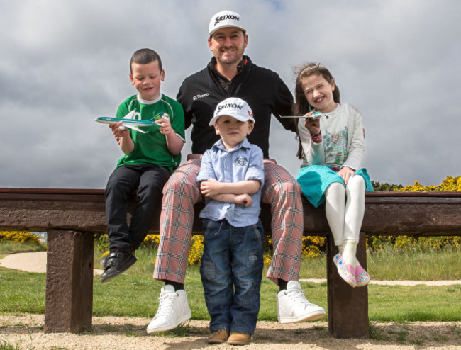 Graeme McDowell with Ian Millmore, PJ  Kearney and Aine Mitchell