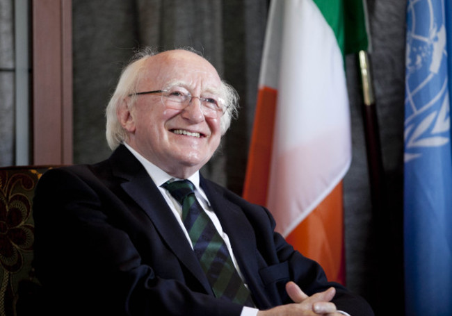 President Higgins's visit to the FINIRISH BATT HQ , Lebanon