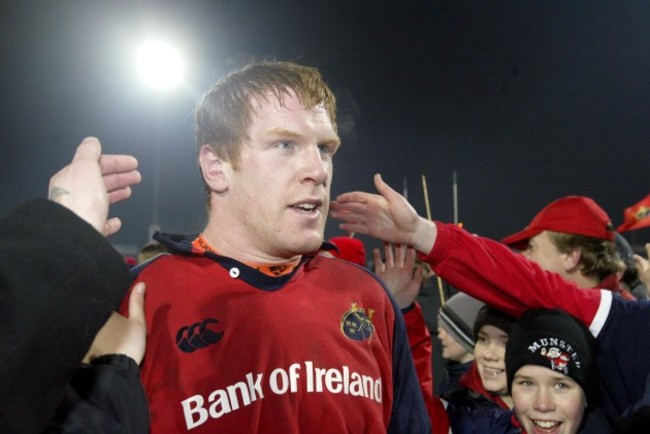 Paul O'Connell at the end of the match