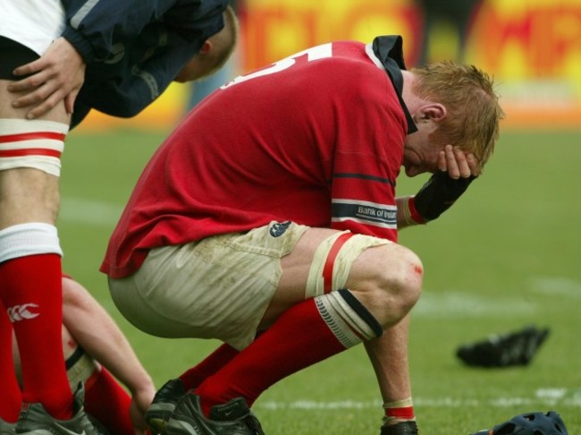 Paul O'Connell cries at the end of the game