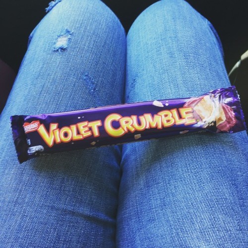 My tummy is so happy #violetcrumble #addictivesweets #iminheaven