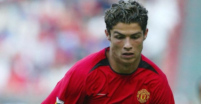 Cristiano Ronaldo in action