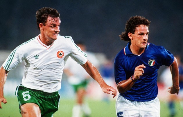 Kevin Moran and Roberto Baggio 1990
