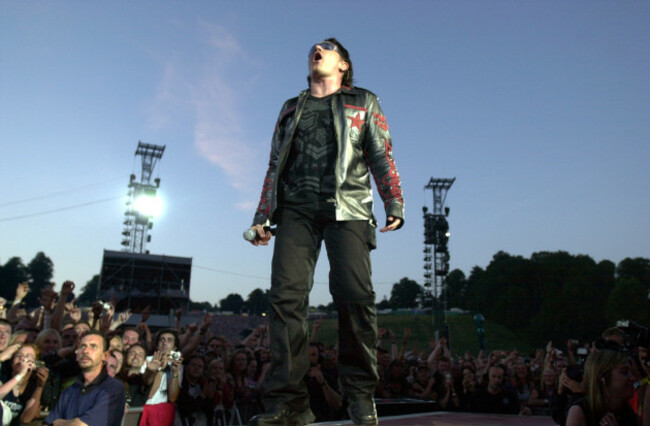 U2 AT SLANE CASTLE POP CONCERTS ROCK FESTIVALS