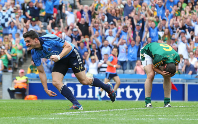 Bernard Brogan celebrates scoring