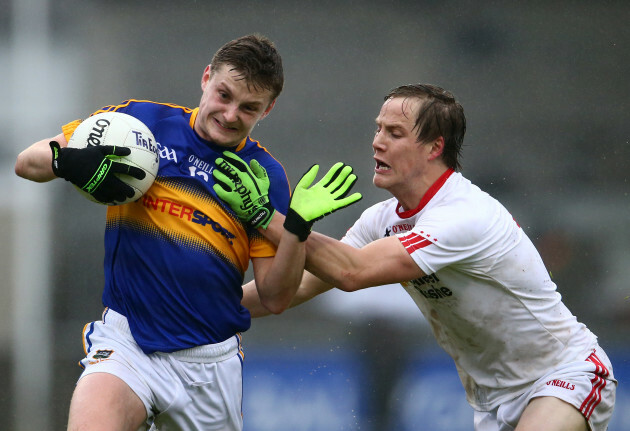 Conor Meyler under pressure from Kieran McGeary