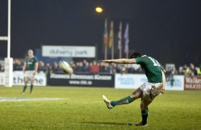 Thomas Daly kicks the winning conversion