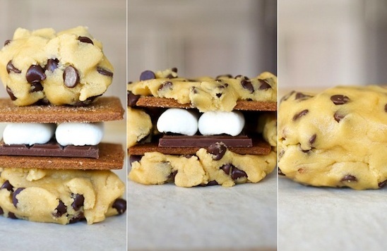 smores-stuffed-chocolate-chip-cookies-collage-1