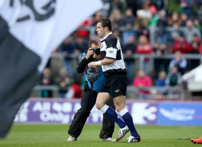 Shane Jennings leads out the team