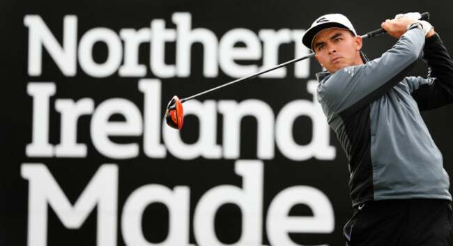 Ricky Fowler on the 1st tee