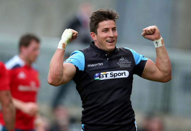 DTH van der Merwe celebrates his try