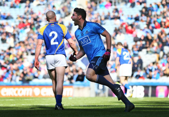 Bernard Brogan celebrates scoring a goal