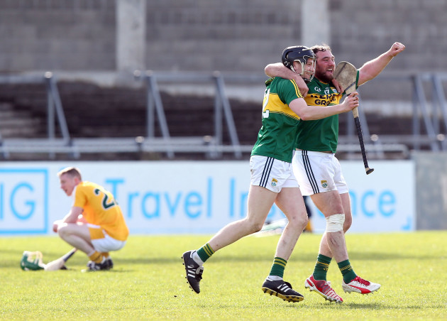 Colm Harty and Mikey Boyle celebrate winning