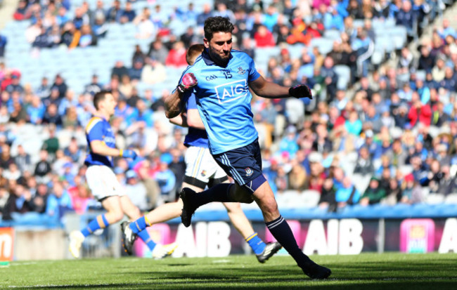 Bernard Brogan celebrates scoring a goal