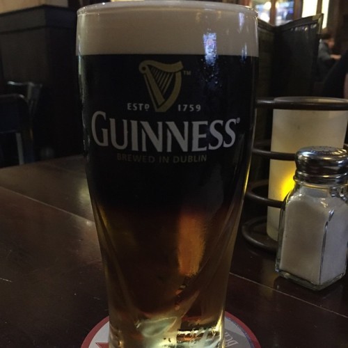 A Black Velvet - Guinness and Magners in one pint
