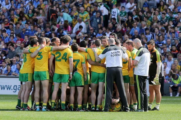 A general view of the Donegal team