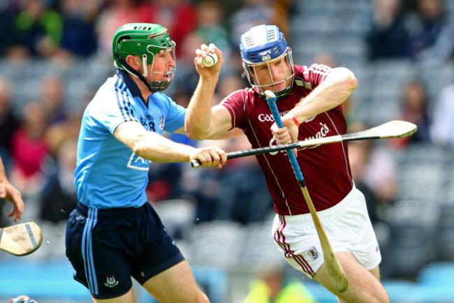 Johnny McCaffrey tackles Cyril Donnellan