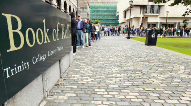 Queues To See Book of Kells