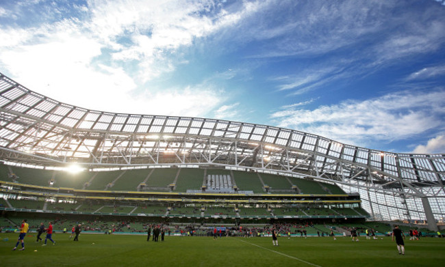 A general view of the stadium before the game