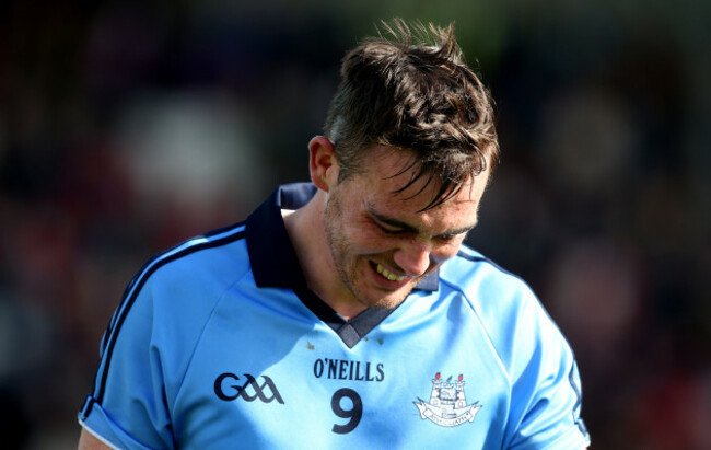 Simon Lambert dejected after the game