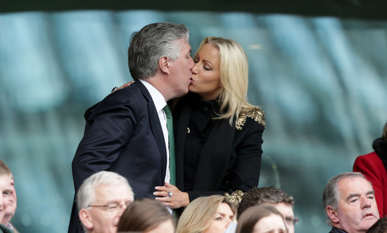 John Delaney with his partner Emma English