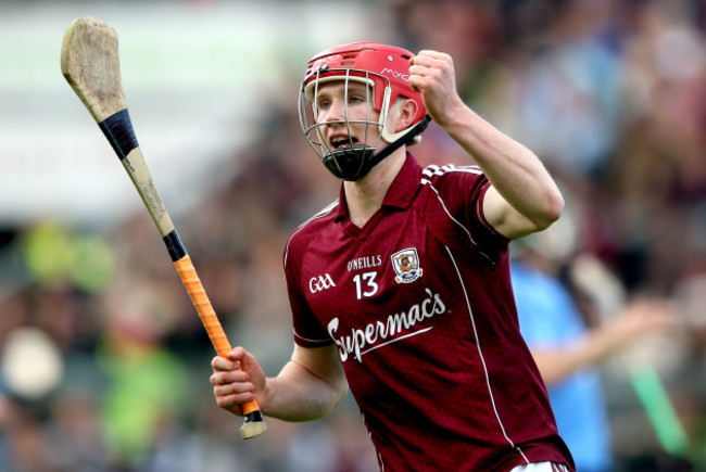 Cathal Mannion celebrates his sides second goal