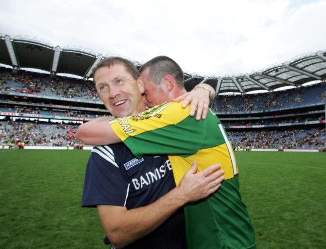 Jack O'Connor celebrates with Kieran Donaghy 20/8/2006