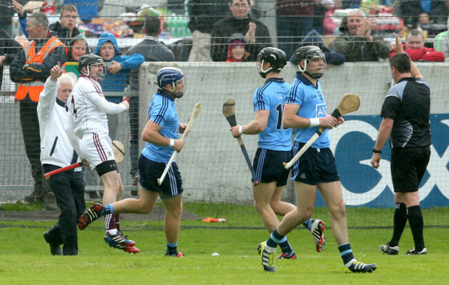 Colm Callanan celebrates saving a penalty