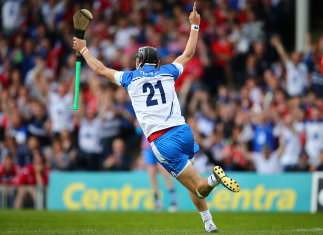 Maurice Shanahan celebrates scoring a goal