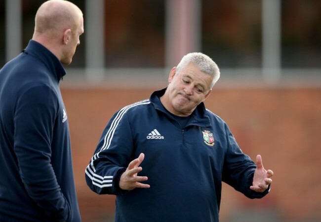 Warren Gatland with Paul O'Connell