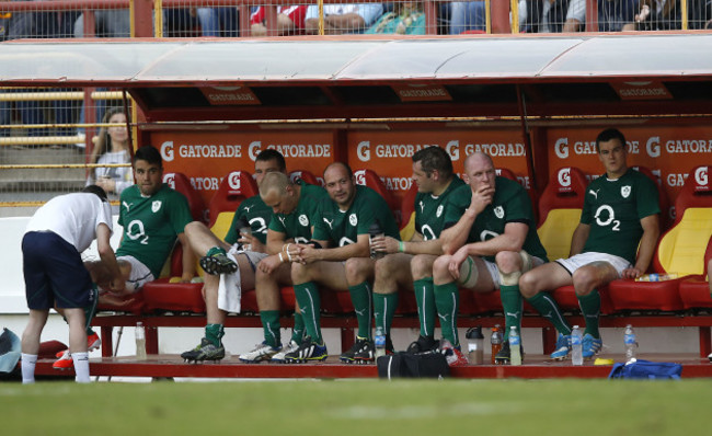 The Ireland bench
