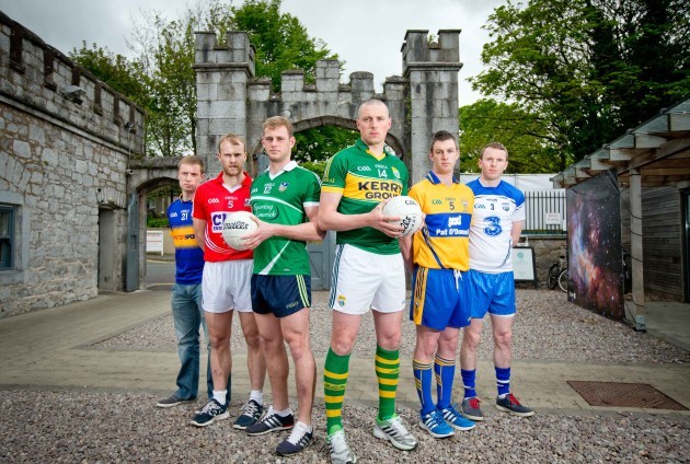 Tipperary's Brian Fox, Michael Shields (Cork), Darragh Treacy (Limerick), Kerry's Kieran Donaghy, David Tubridy (Clare) and Thomas O'Gorman (Waterford)