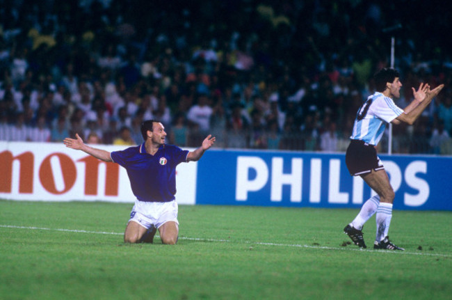 Soccer - FIFA World Cup Italia 90 - Semi Final - Italy v Argentina - Stadio San Paolo, Naples