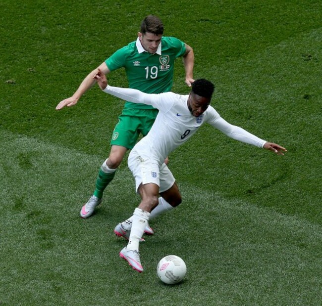 Robbie Brady and Raheem Sterling