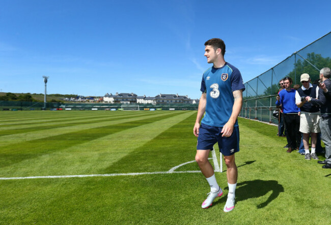 Robbie Brady after speaking to the media today